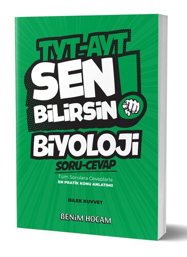 Benim Hocam TYT AYT Biyoloji Sen Bilirsin Soru Cevap Kitabı Komisyon
