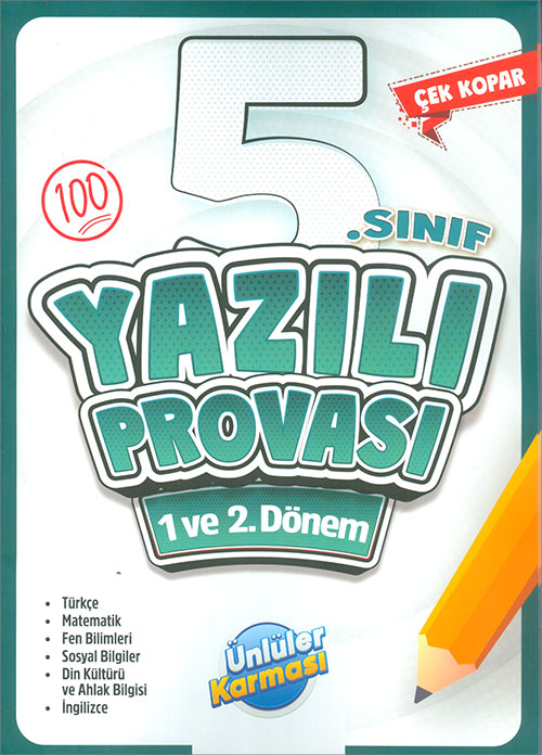 Ünlüler Karması Yayınları 2025 5 Sınıf Yazılı Provası 1 ve 2 Dönem