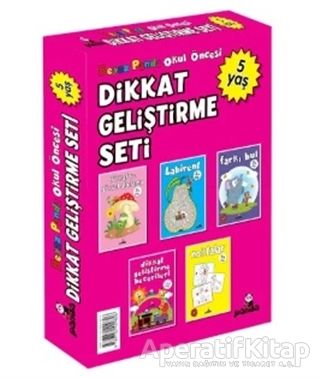 Okul Öncesi 3 Yaş Dikkat Geliştirme Seti 5 Kitap