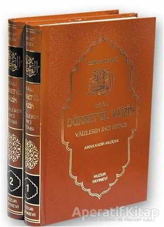 Dualı Dürret ül Vaizin 2 Kitap Takım