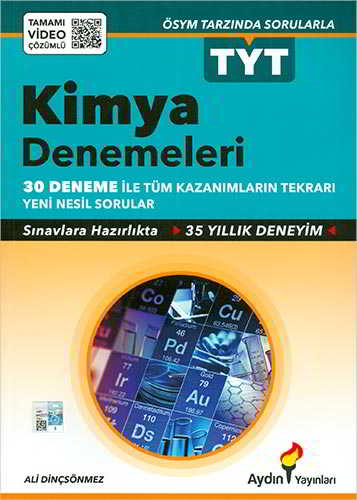 Aydın Yayınları TYT Kimya 40 Deneme