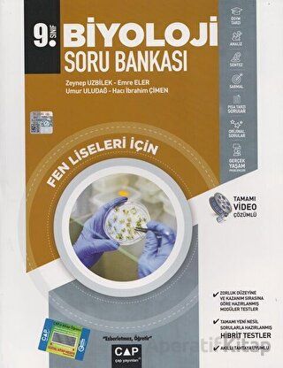 Çap Yayınları 9 Sınıf Fen Lisesi Biyoloji Soru Bankası