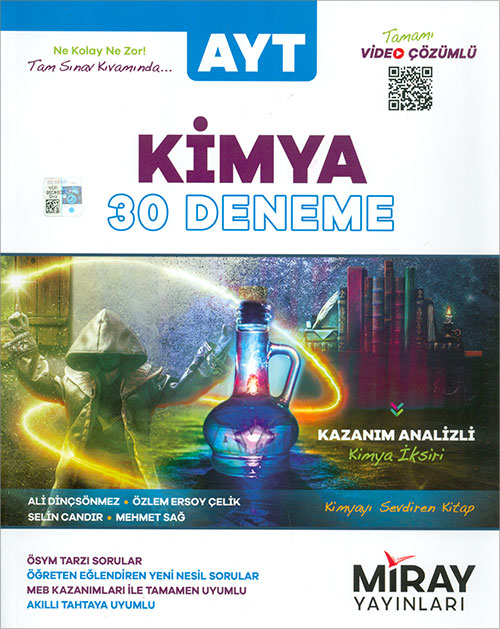 Miray Yayınları AYT Kimya 30 Deneme Video Çözümlü