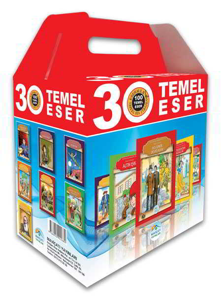 100 Temel Eserden Seçme Çocuk Klasikleri Seti 30 Kitap