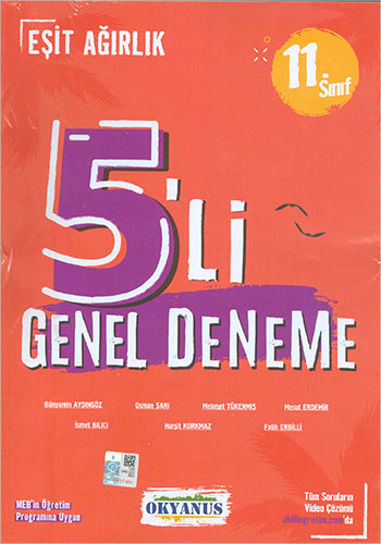 11 Sınıf 5 li Genel Deneme Eşit Ağırlık