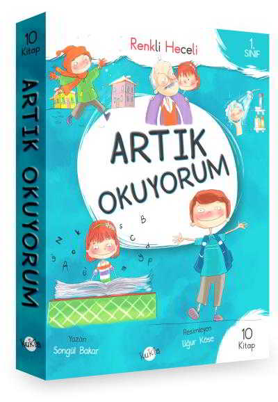 1 Sınıf Artık Okuyorum 10 Kitap Renkli Heceli