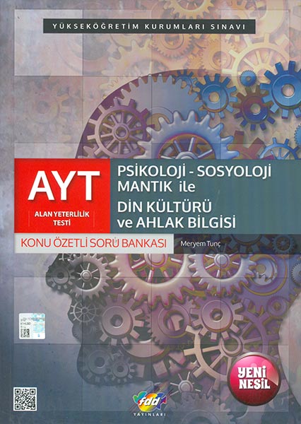 FDD Yayınları AYT Psikoloji Sosyoloji Mantık İle Din Kültürü ve Ahlak Bilgisi Konu Özetli Soru Bankası FDD