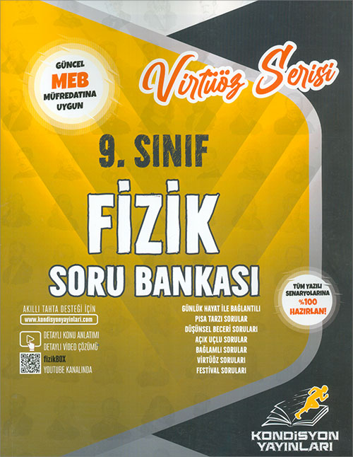 Kondisyon Yayınları 9 Sınıf Fizik Virtüöz Serisi Soru Bankası