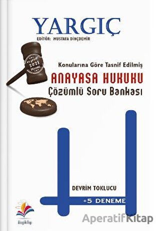 İmtiyaz Adli İdari Hakimlik Soru Bankası Anayasa Hukuku