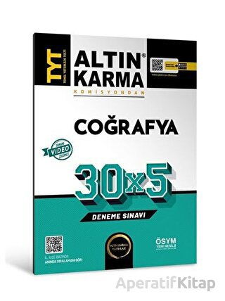 Altınkarma TYT Coğrafya 30X5 Deneme Sınavı 2023