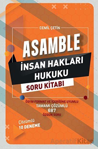 Asamble İnsan Hakları Hukuku Soru Kitabı
