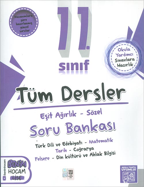 2024 11 Sınıf Eşit Ağırlık Sözel Tüm Dersler Soru Bankası