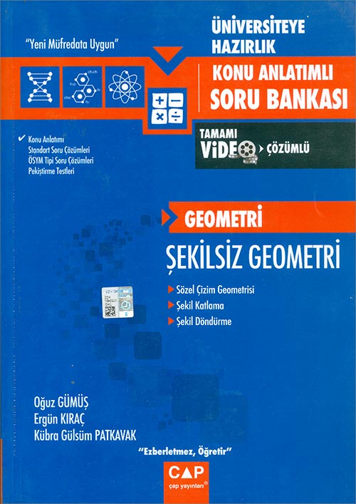 Geometri Şekilsiz Geometri Konu Anlatımlı Soru Bankası Kampanyalı Çap Yayınları Komisyon