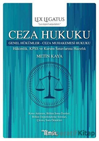 Ceza Hukuku Genel Hükümler Ceza Muhakemesi Hukuku