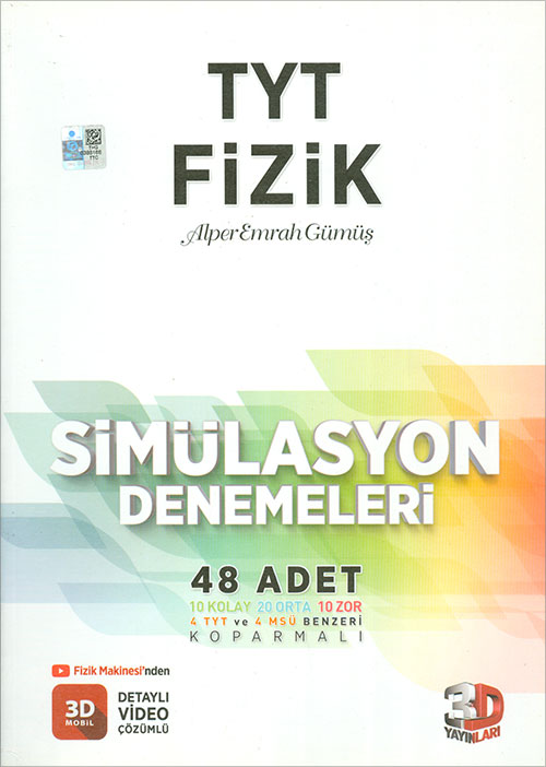 3D Yayınları TYT Fizik Video Çözümlü Simülasyon Denemeleri