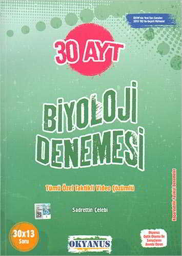 KELEPİR Okyanus Yayınları AYT Biyoloji 30 Denemesi