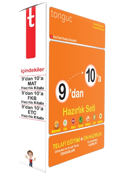 Tonguç Akademi 9 dan 10 a Hazırlık Seti Komisyon 25 İndirim