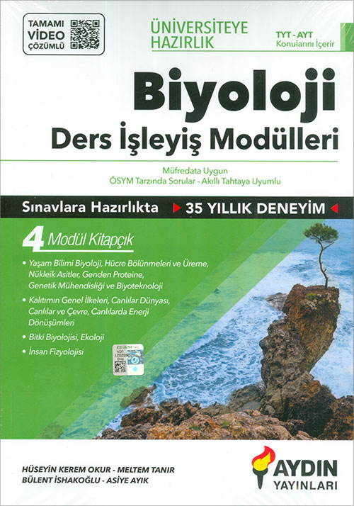 TYT AYT BİYOLOJİ DERS İŞLEYİŞ MODÜLLERİ AYDIN