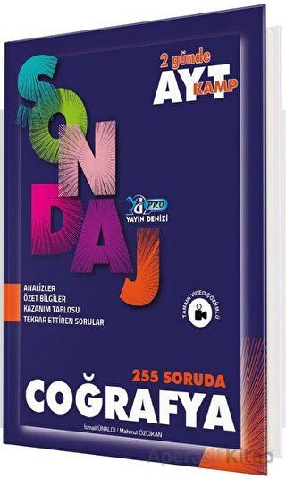 Yayın Denizi Yayınları AYT Coğrafya Pro 255 Soruda Sondaj Kamp