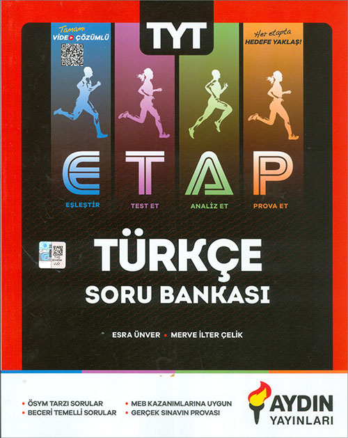 Aydın Yayınları 2025 TYT Türkçe Etap Soru Bankası