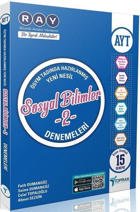 Toprak Yayınları AYT Sosyal Bilimler 1 30 Deneme