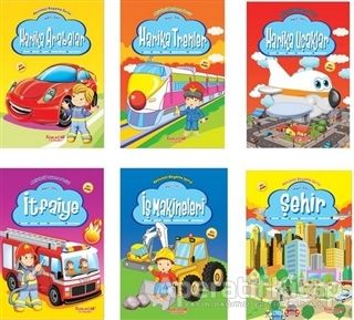 Aktiviteli Boyama Kitabı Mavi Seti 6 Kitap Takım