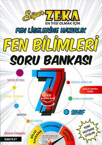 Nartest 7 Sınıf Süper Zeka Fen Bilimleri Soru Bankası Komisyon