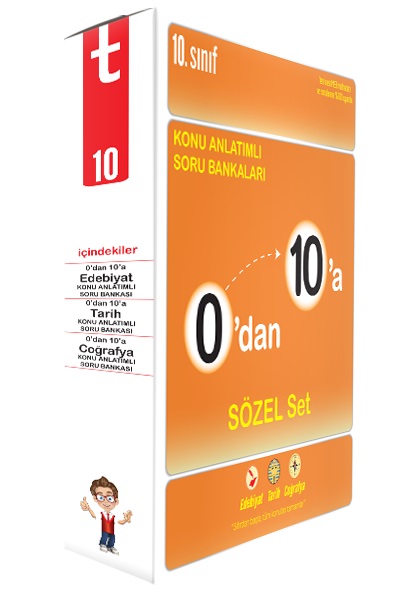 10 Sınıf 0 dan 10 a Konu Anlatımlı Soru Bankaları Sözel Set