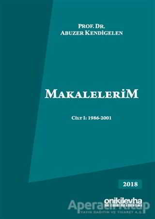Makalelerim Cilt 1 1986 2001