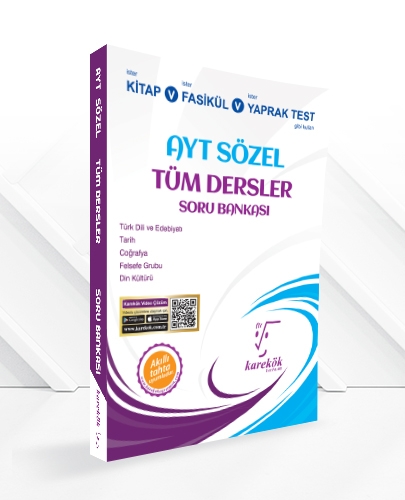 Karekök Yayınları AYT Sözel Tüm Dersler Soru Bankası
