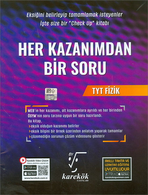 TYT Fizik Her Kazanımdan Bir Soru