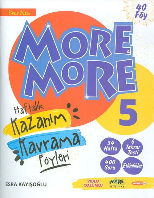 5 Sınıf More More Haftalık Kazanım Kavrama Föyleri