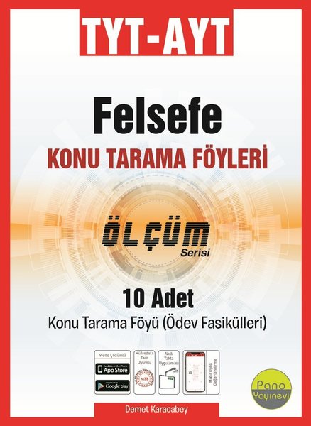 Pano Yayınevi TYT AYT Kimya Konu Tarama Föyleri Ölçüm Serisi 12 Fasikül