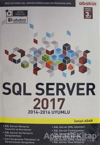 SQL Server 2016 Baştan Sona SQL Server Sorgulama ve Proglamlama DVD li