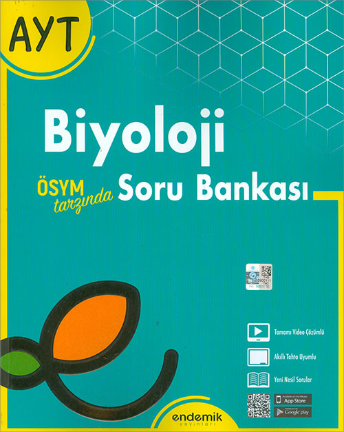 Endemik Yayınları 2022 AYT Biyoloji Soru Bankası