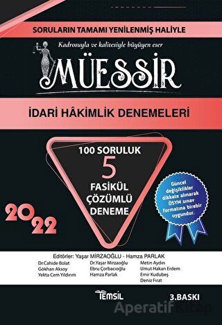 Müessir İdari Hakimlik Denemeleri