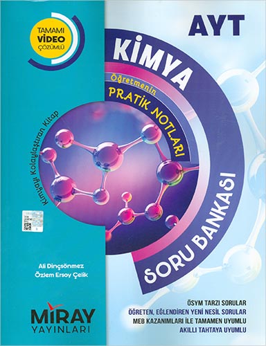 Miray Yayınları AYT Kimya Tamamı Video Çözümlü Soru Bankası