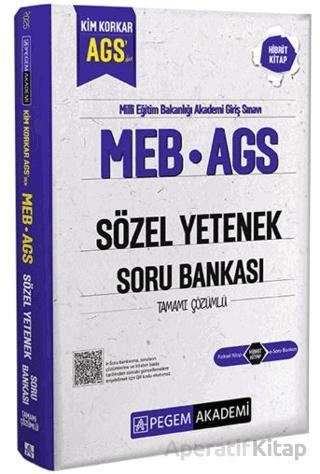 MEB AGS Kim Korkar Sözel Yetenek Soru Bankası Tamamı Çözümlü