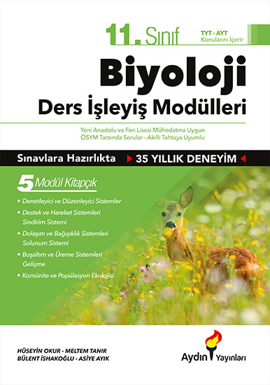 11 Sınıf Biyoloji Ders İşleyiş Modülleri Aydın Yayınları