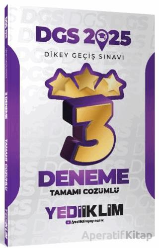 Yediiklim Yayınları 2025 DGS Tamamı Çözümlü 3 Yıldız Deneme