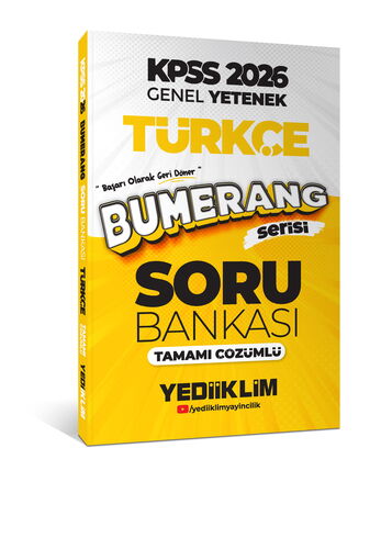 2026 KPSS Genel Yetenek Bumerang Türkçe Tamamı Çözümlü Soru Bankası