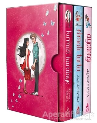 Ayçöreği Elmalı Turta Kırmızı Kurabiye Seti 3 Kitap Takım