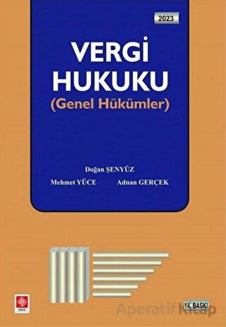 Vergi Hukuku Doğan Şenyüz 14 Baskı