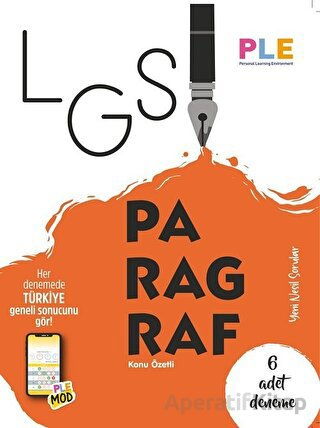 PLE LGS Paragraf Kitabı 6 Türkçe Denemesi