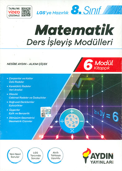 Aydın Yayınları 8 Sınıf LGS Matematik Ders İşleyiş Modülleri