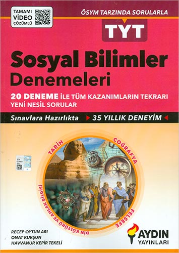 TYT SOSYAL BİLİMLER 20 DENEME SINAVI AYDIN