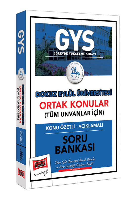 Yargı Yayınları GYS Dokuz Eylül Üniversitesi Ortak Konular Konu Özetli Açıklamalı Soru Bankası