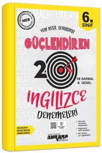 6 Sınıf İngilizce Güçlendiren 20 Deneme Sınavı