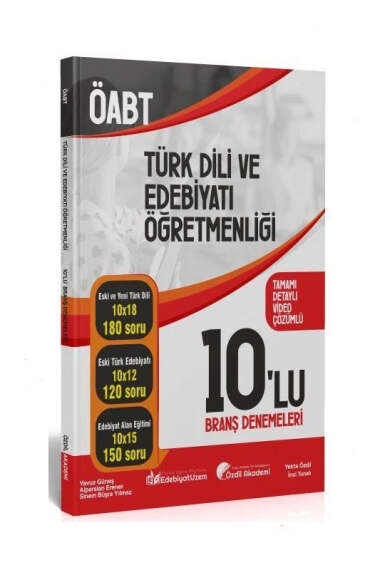 Özdil Akademi Yayınları ÖABT Türk Dili ve Edebiyatı 10 Deneme