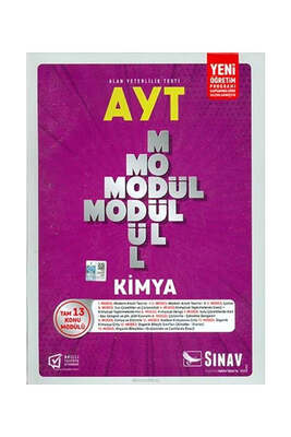 Sınav Dergisi Yayınları AYT Kimya Modül Modül Konu Anlatımlı